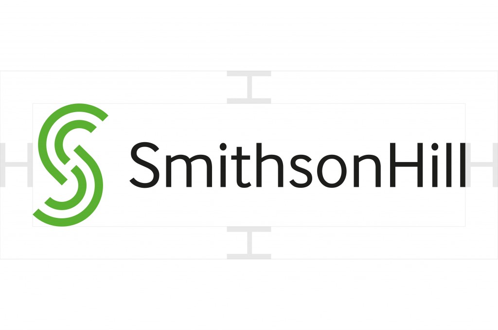 SmithsonHill logo spacing, designed by Gosling.