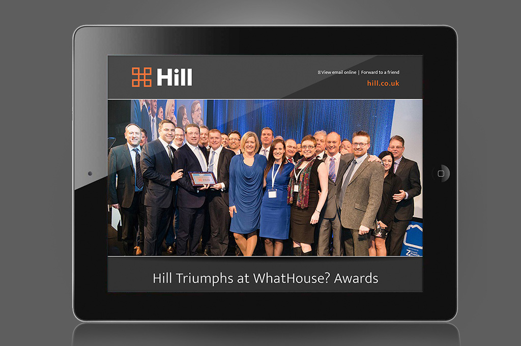 Hill WhatHouse? Awards 2015 HTML email, designed by Gosling