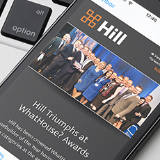 Hill WhatHouse? HTML email on iPhone, designed by Gosling